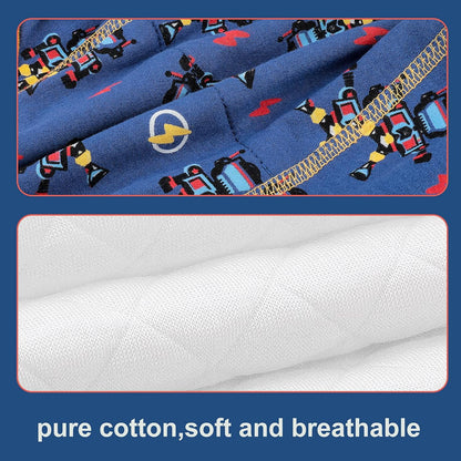 MooMoo Baby 8 Packs Potty Training Pants Cotton Absorbent Training Underwear for Toddler Boy and Girls 2T-9T