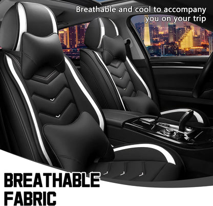 CTDS Car Seat Covers for MINI Convertible 2013-2026, Stylish Sport Seat Covers, Premium Nappa Leather Car Seat Cover. Automobile Seat Covers Sets.(Luxury 5 Seats/Beige)