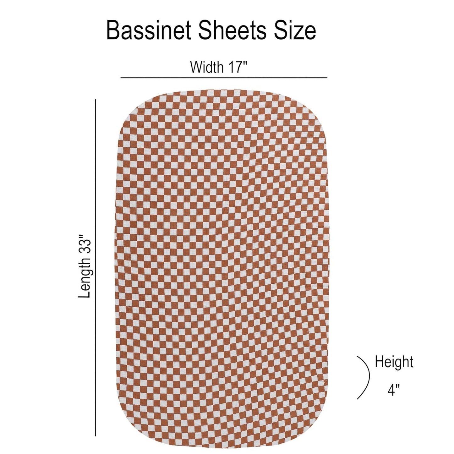 Onacosht Muslin Bassinet Sheets 3 Pack, 100% Cotton Baby Fitted Sheet 33" x 19" Compatible with Mika Micky, KoolaBaby (3 in 1), BabyBond, HARPPA and RICUTON Bedside Bassinet, Green, Floral and Cactus