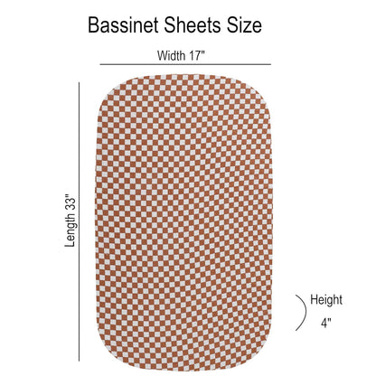 Onacosht Muslin Bassinet Sheets 3 Pack, 100% Cotton Baby Fitted Sheet 33" x 19" Compatible with Mika Micky, KoolaBaby (3 in 1), BabyBond, HARPPA and RICUTON Bedside Bassinet, Green, Floral and Cactus
