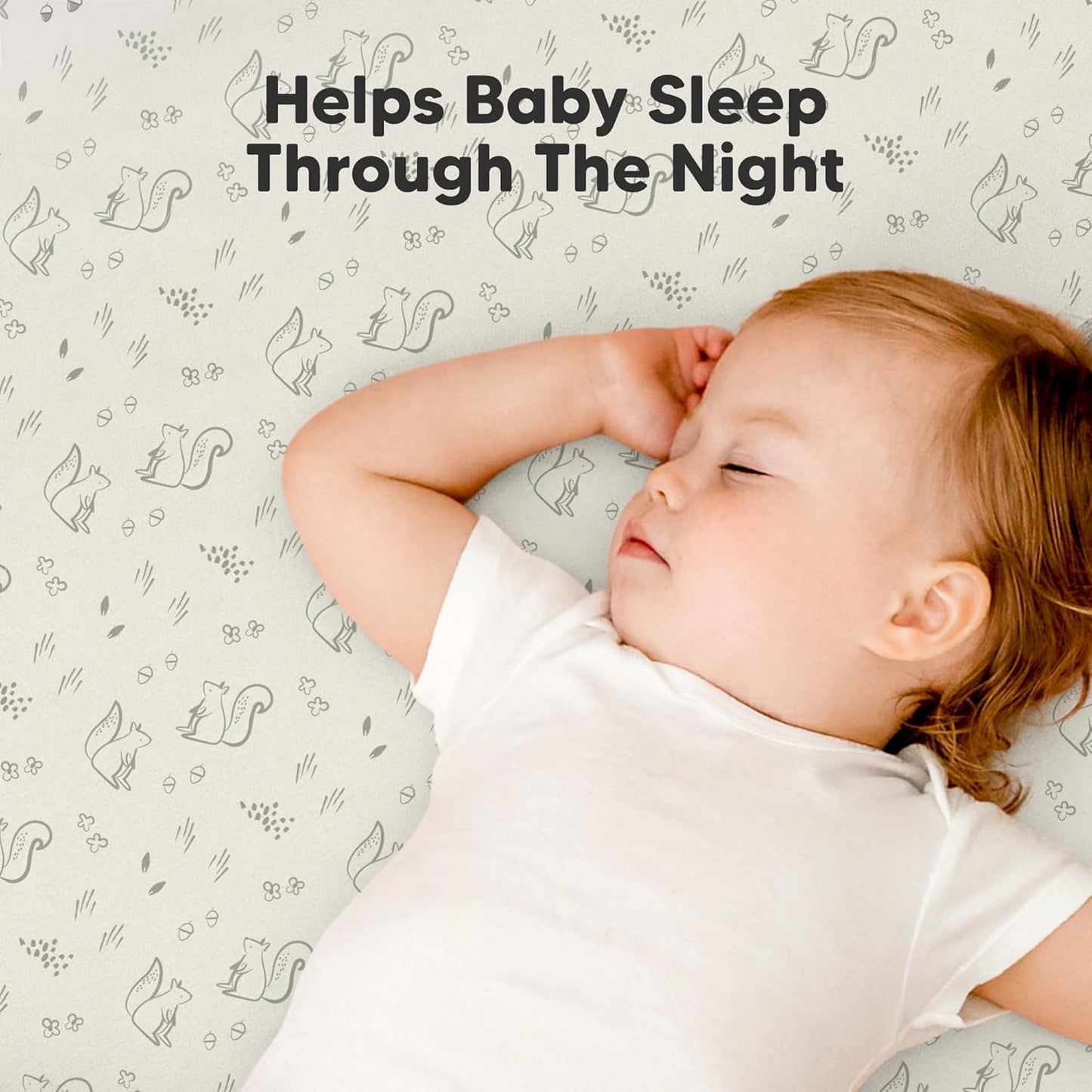 2 Pack and Play Sheets, Waterproof Mini Crib Sheets Fitted - 38x26 Organic Cotton Pack N Play Sheets for Graco Pack and Play Mattress, Playard Baby Crib Sheets,Neutral for Boy,Girl,Toddler(KeaSafari)