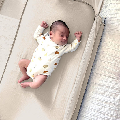Newton Baby Fitted Sheets for Bassinet & Bedside Sleeper, Essential Bassinet (2-Pack) - Ultra-Breathable, Washable and Ultra-Soft, 100% Muslin, 19" x 35" - Grey