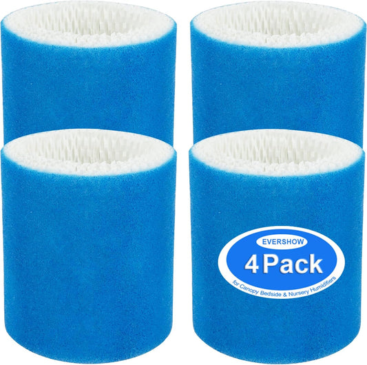 6 Pack Humidifier Filter Replacement 2.0 Compatible with Canopy Bedside Humidifier 2.0 & Nursery Humidifier 2.0, Made with Wood Pulp & Paper, Humidifier Wicking Filter, 6 Week Lifespan (Blue)