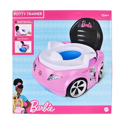 Barbie™ Convertible Car Potty Training Toilet, Includes Detachable Toddler Toilet Seat and Kids Potty, Ages 12 Months and Up, Pink