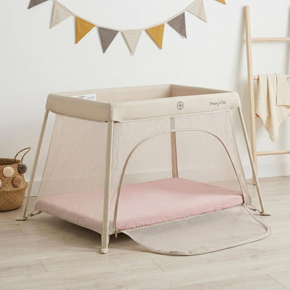 Muslin Bassinet Sheet Compatible with Maxi-COSI Iora & Iora Air Bedside Sleeper - 100% Cotton Rectangular Mattress Pad Cover (33"x20"), Breathable & Soft, Boho (1 Pack Blue)