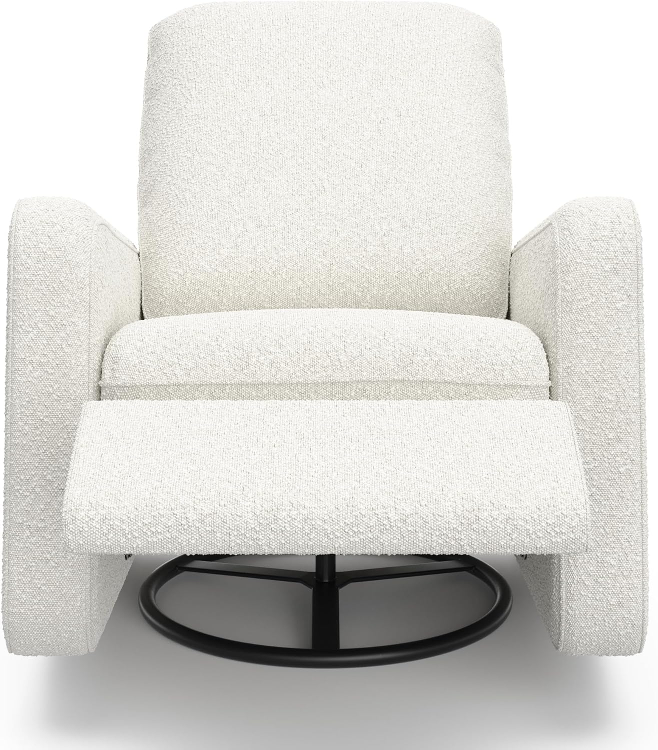 Graco Teddi Power Recliner Swivel Glider, Electronic Power Recline, Oeko-TEX 100 Certified, USB-A & USB-C Charger, Premium Cushioning & Comfort – (Ivory Basketweave)