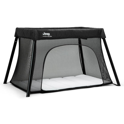 Jeep Horizon Compact Travel 2-in-1 Play Yard and Bassinet, Black