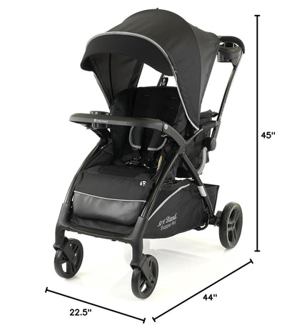 Baby Trend Sit N' Stand® Double 2.0 Stroller, Dash Black