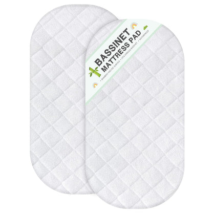 Waterproof Bassinet Mattress Protector, Fit for 19" x 33" KoolaBaby (3 in 1), Papablic, BabyBond, HARPPA and RICUTON Bedside, Ultra Soft Breathable, Washer & Dryer