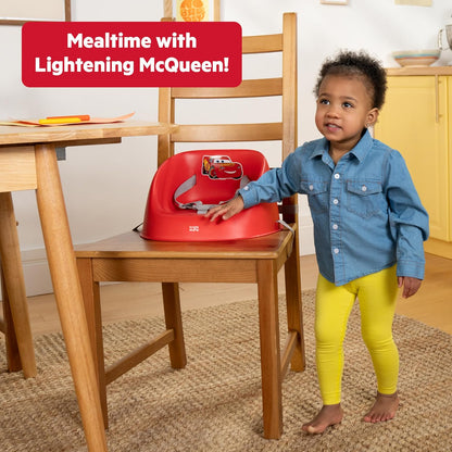 Bright Starts Disney Stitch My Spot Easy-Clean Baby Booster Feeding Chair, 3-Point Harness, Washable Removable Straps, Blue