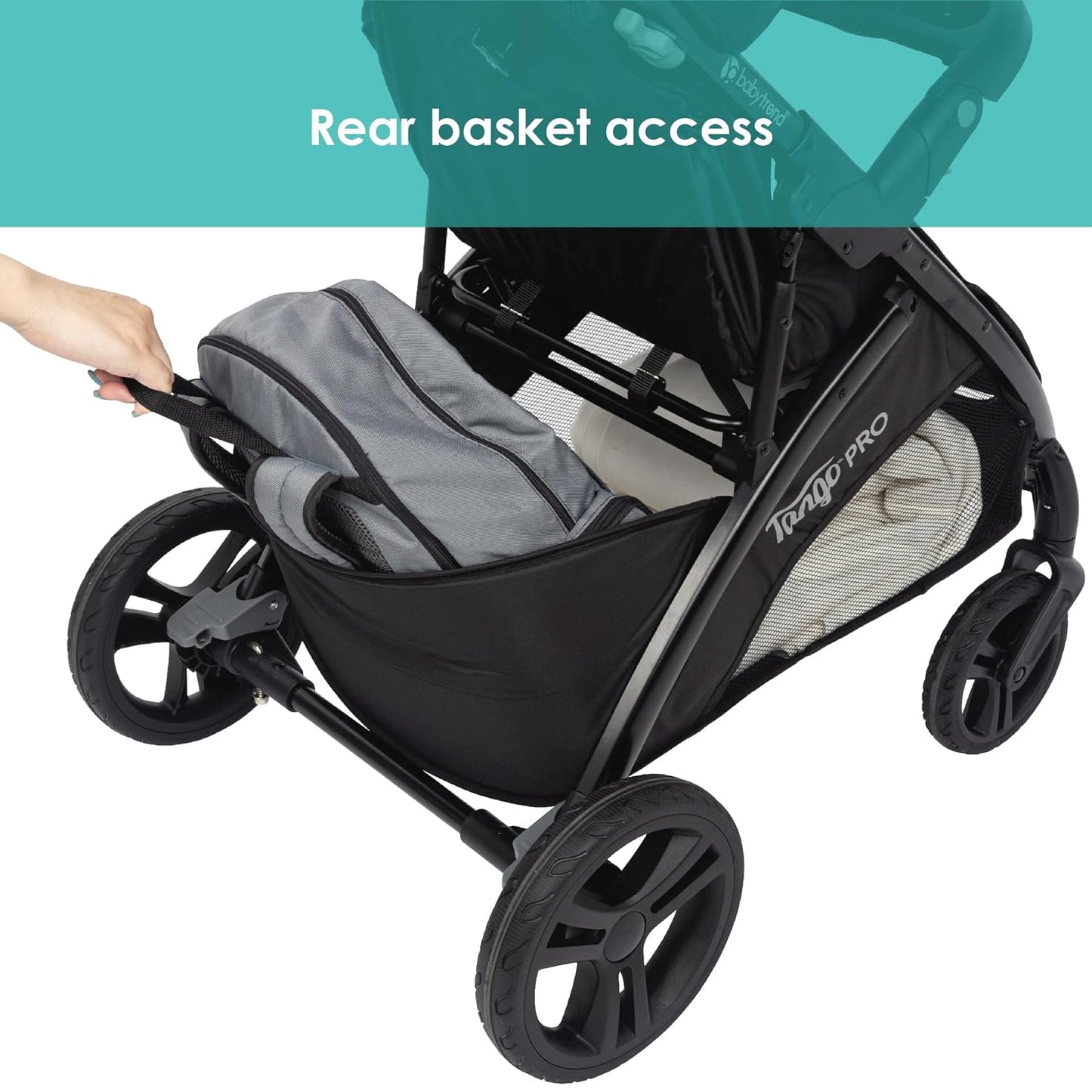 Baby Trend Tango PRO Travel System with Secure-Lift Infant Car Seat, Dash Black