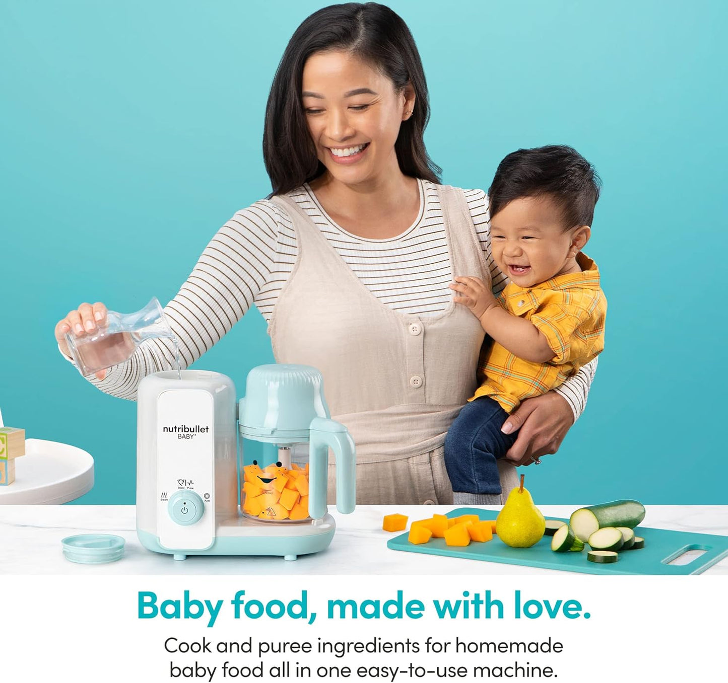 nutribullet Baby Steam + Blend, White/Blue