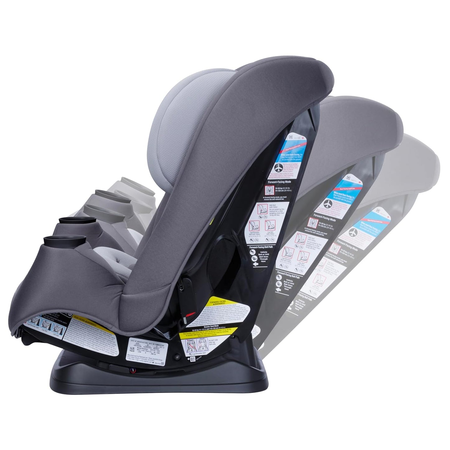 Maxi-Cosi Pria All-in-One Convertible Car Seat, Infant to Toddler Car Seat, Easy-Install Harness, Machine-Washable Cover, 5-100 lbs, Sea Shadow