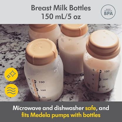 Medela Breast Milk Storage & Cooler Gift Set Made Without BPA, with Bottles, Storage Bags, Microwave Sterilizer Bags, and Cooler Bag with Ice Pack