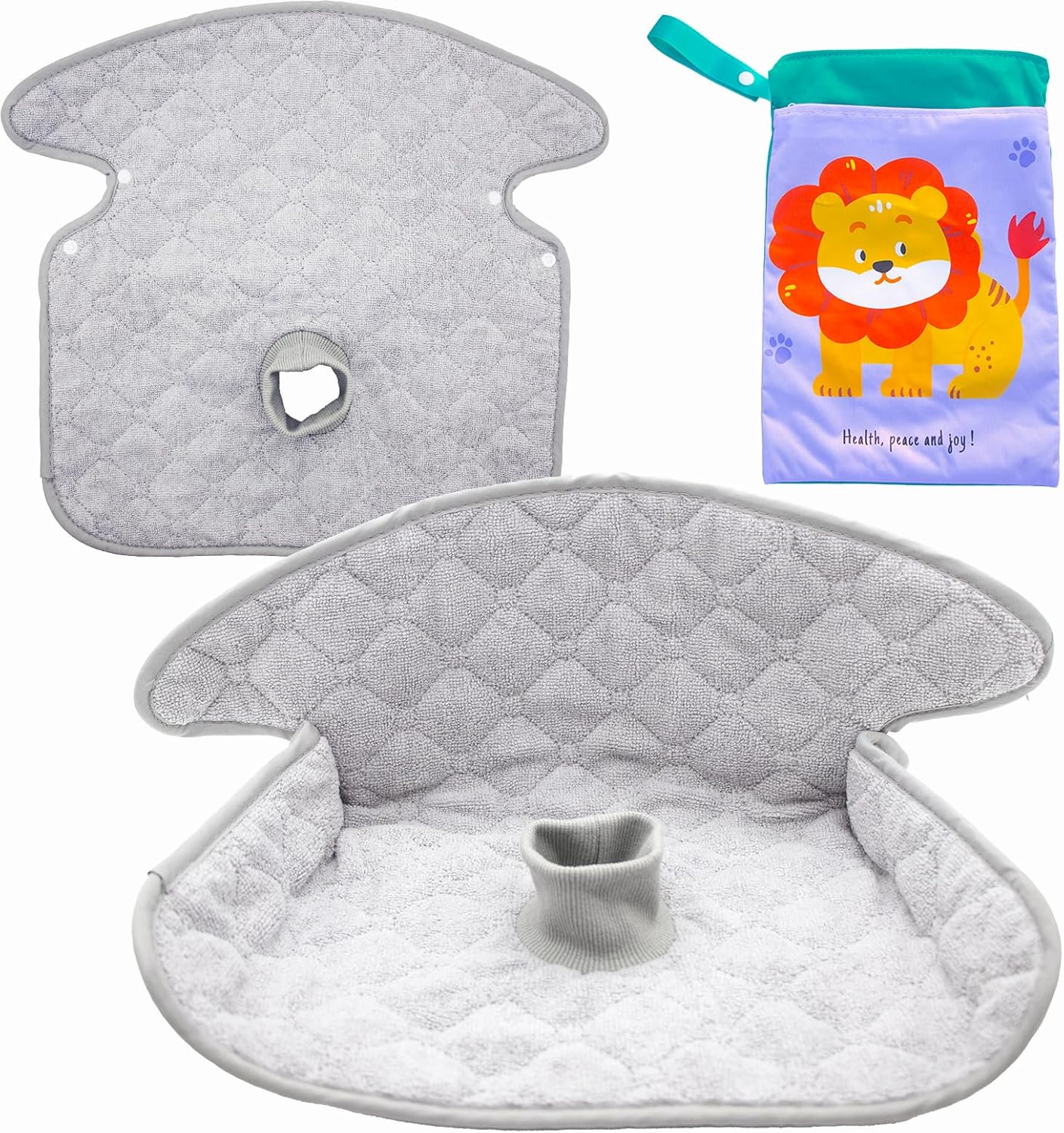 2 Pack Potty Training Car Seat Protector & Bag, Waterproof Piddle Pads for Carseat, High Chair & Stroller, Soft Anti-Slip Liner, Fast Water Absorption Pee Protector for Toddlers, Machine Washable