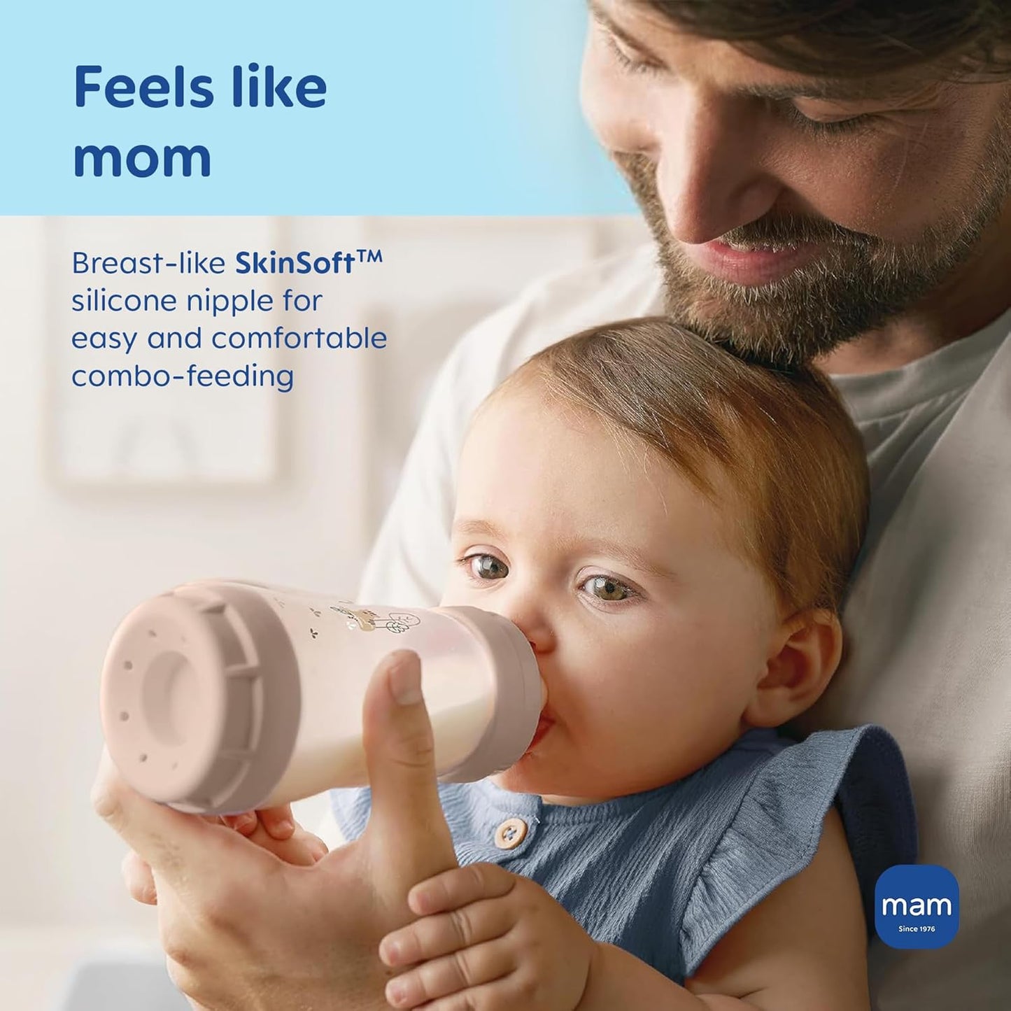MAM Baby Bottle Anti-Colic Nipples Extra Slow Flow Size 0, for Newborn Babies, Skin Soft BPA Free Silicone, 94% Nipple Acceptance, Fits All MAM Bottles, Developed with Medical Experts, Made in Europe