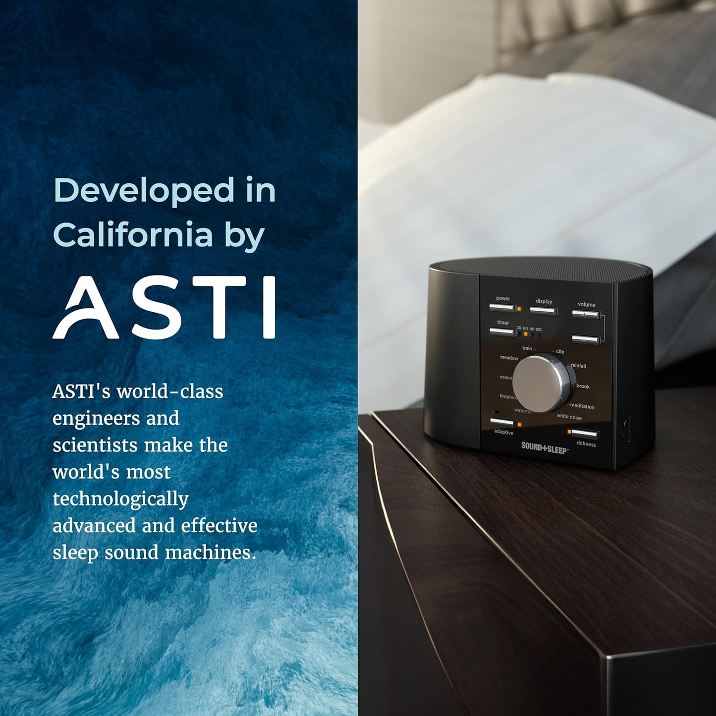 Adaptive Sound Technologies Sound + Sleep SE - White Noise Machine for Focus Support - Convenient Sleep Timer - Built-in Headphone Jack - Precision Volume Settings - Speech Privacy - White