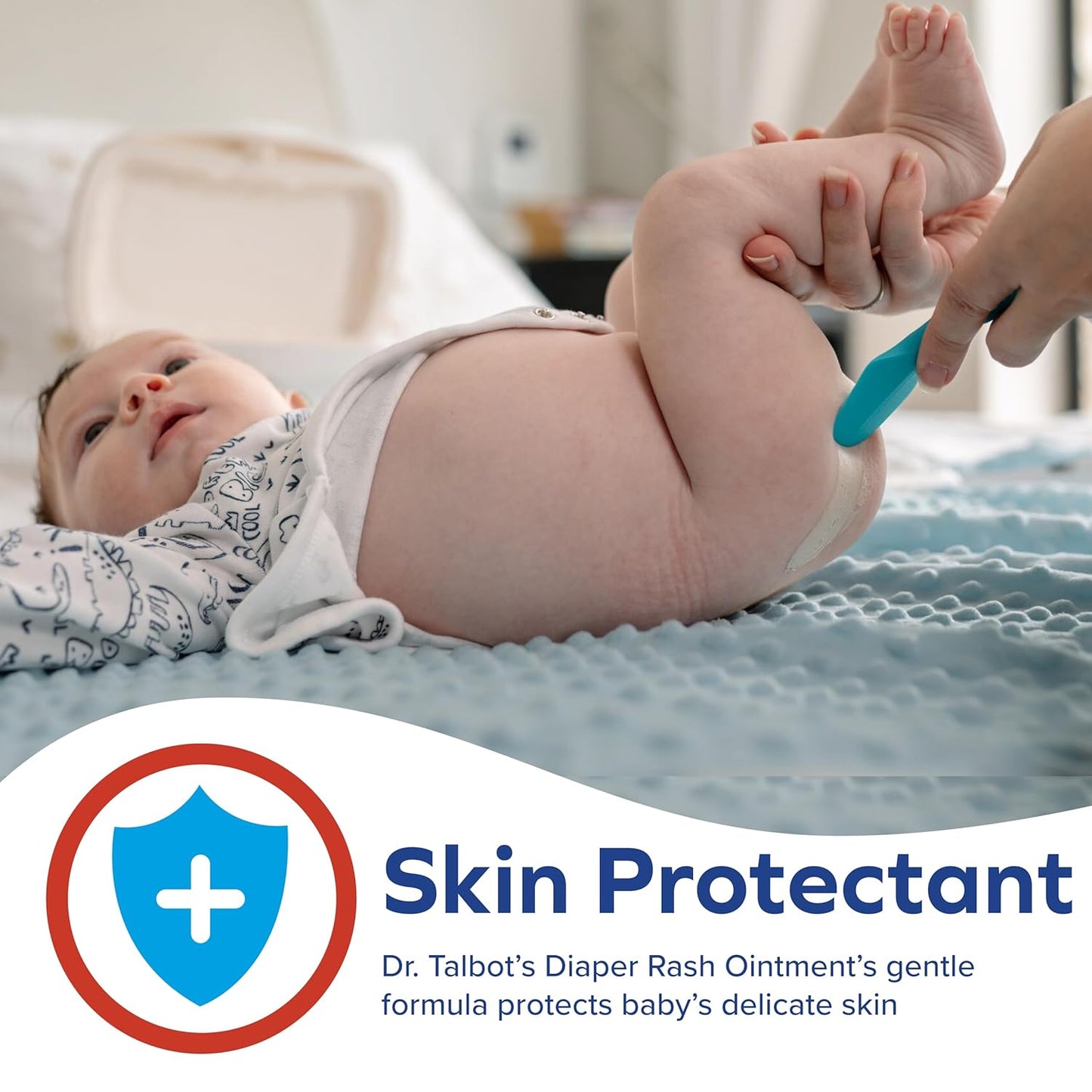 Dr. Talbot's Baby Diaper Rash Ointment - 2 oz - Zinc Oxide Skin Protectant with Peruvian Balsam - Treats and Prevents Rash