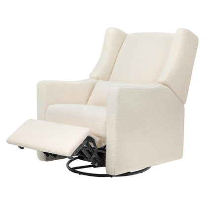 Kiwi Glider Recliner w/Electronic Control and USB | in Almond Teddy Loop w/Light Wood Base, Greenguard Gold Certified