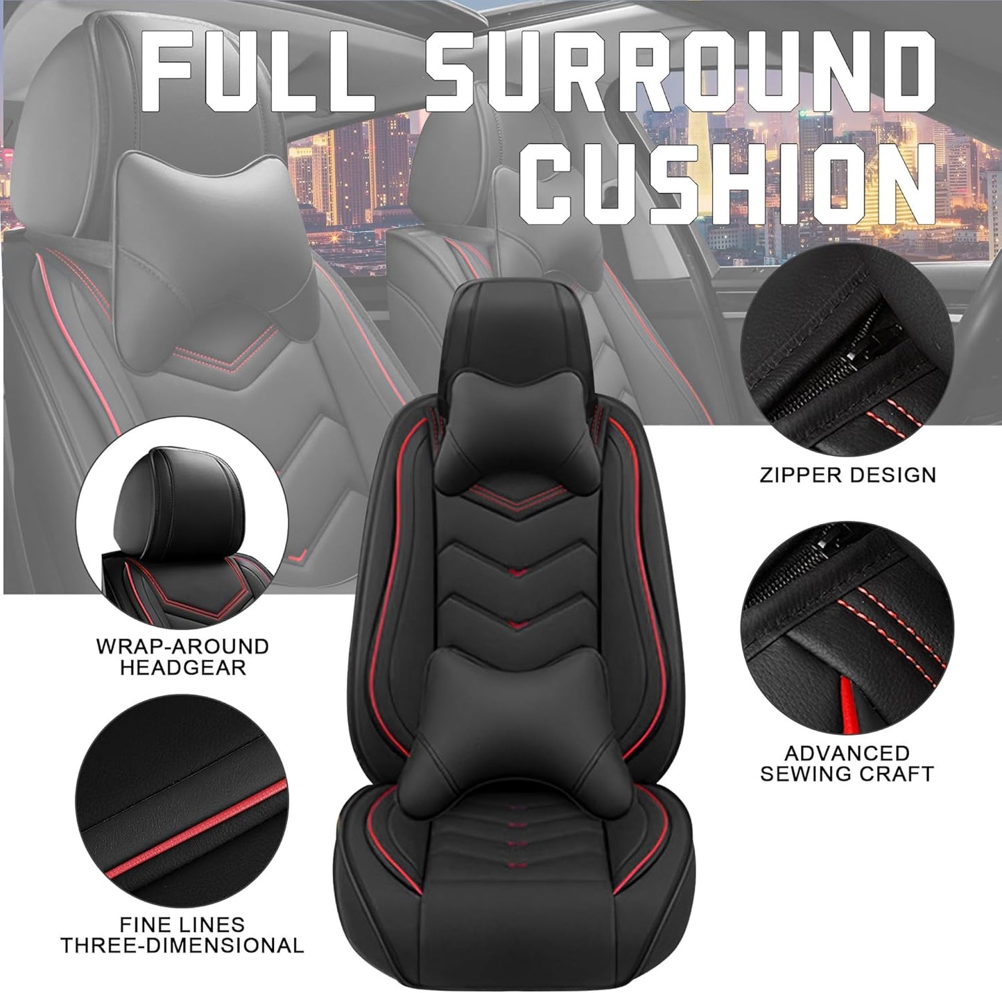 CTDS Car Seat Covers for MINI Convertible 2013-2026, Stylish Sport Seat Covers, Premium Nappa Leather Car Seat Cover. Automobile Seat Covers Sets.(Luxury 5 Seats/Beige)