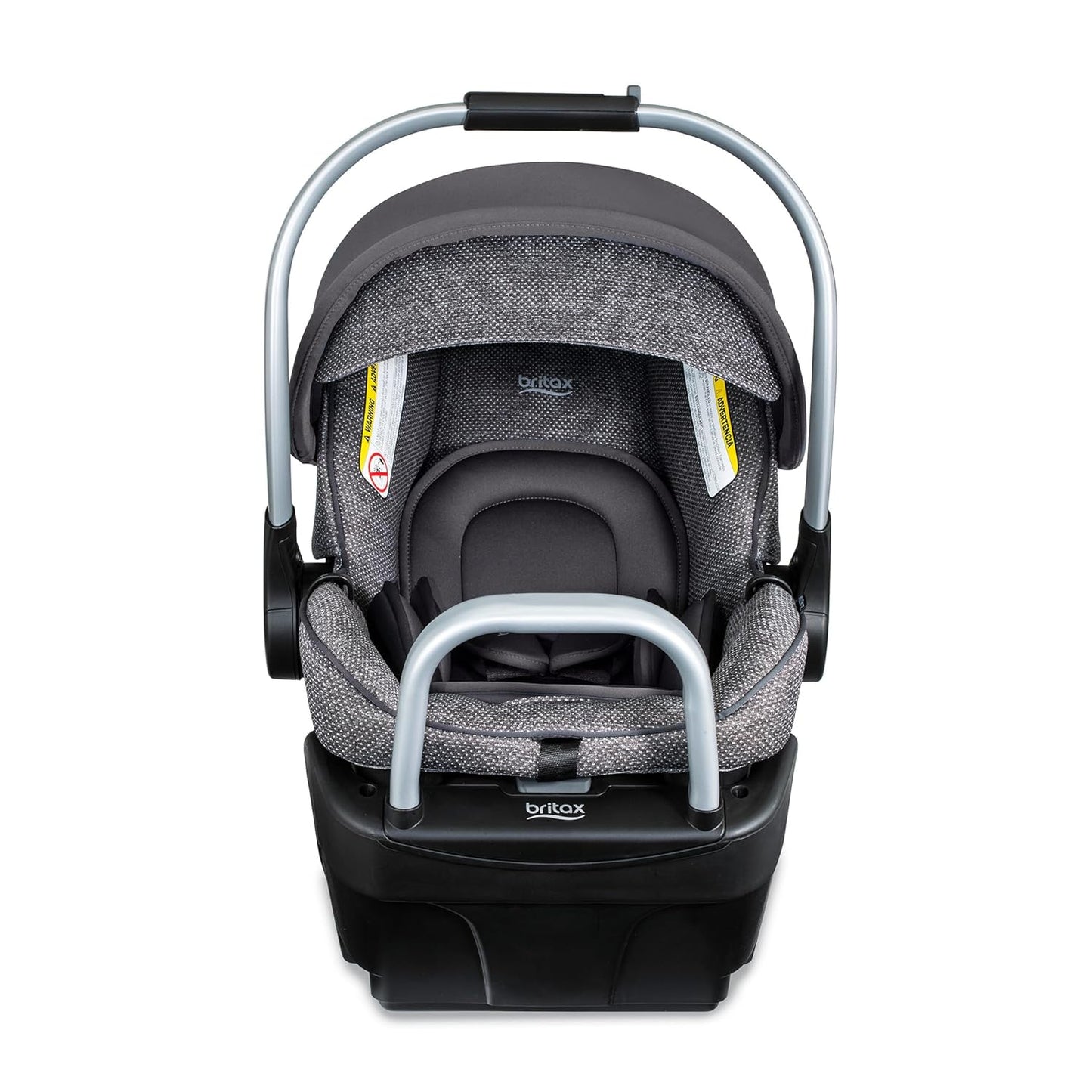 Britax Willow SC Infant Car Seat, Rear Facing Car Seat with Alpine Base, ClickTight Technology, RightSize System, Pindot Stone
