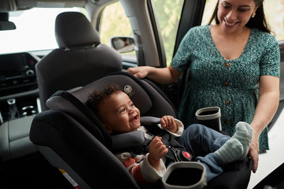 Safety 1st Turn and Go 360 ST Rotating All-in-One Convertible Car Seat, SafetySwivel Technology, SecureTech Installation, 3-in-1 Rear-Facing, Forward-Facing, Booster, 5-100 lbs, Siberian Caviar