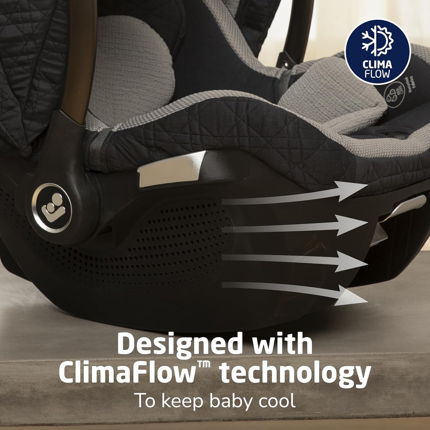 Maxi-Cosi Peri 180 Rotating Infant Car Seat, Baby Car Seat Rotating Carseat, Swivel Car Seat, Onyx Wonder