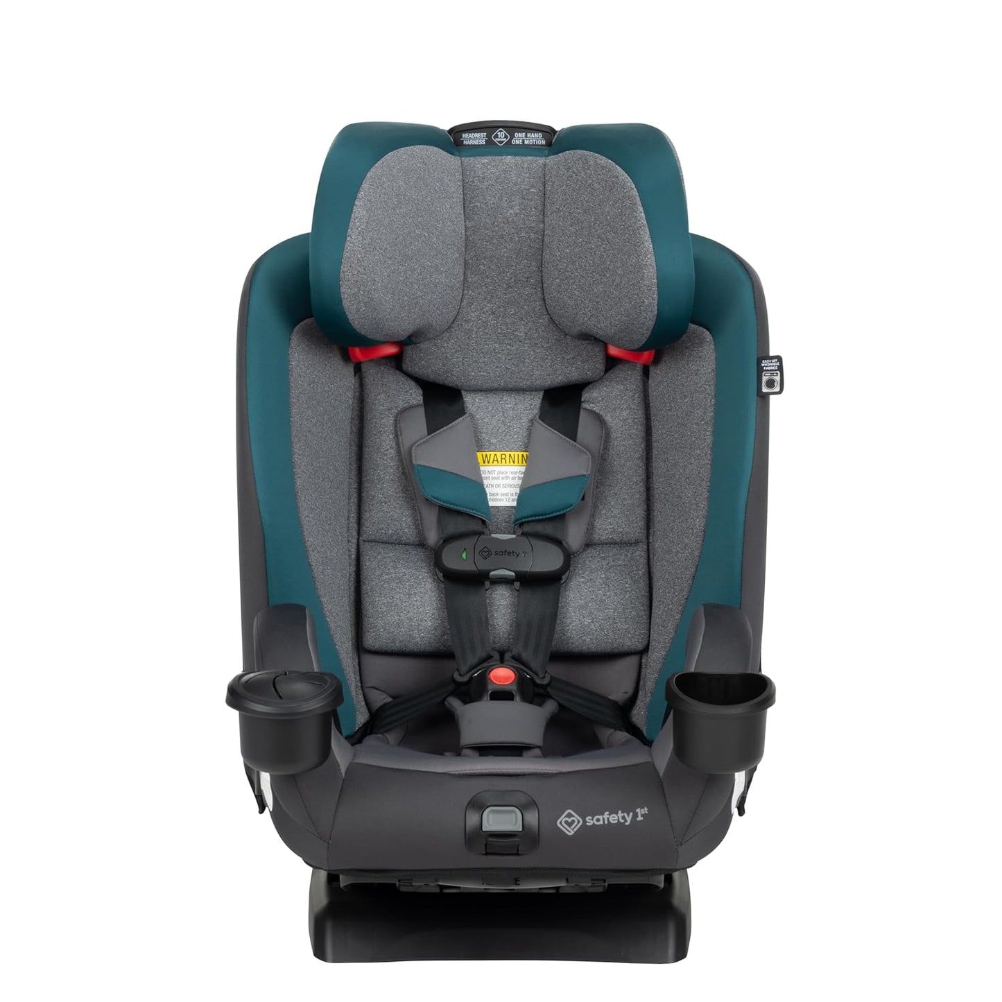 Safety 1st EverSlim 4-in-1 Convertible Car Seat, SecureTech Chest Clip, Ultra-Slim, 4-Mode Infant to Booster, Baby Car Seat, 5-100 lbs, Memory Foam, Office Space