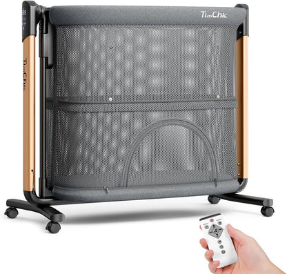 Electric Baby Bassinet, 7 Height Adjustable Rocking Bassinet for Baby, Auto Infant Sleeper with Timer, 12 Lullabies, Wheels, Smart Rocking Crib for Newborns, Beige