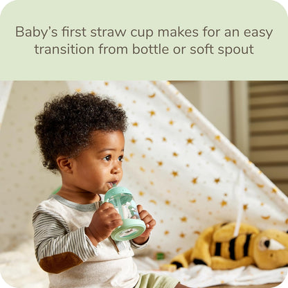 NUK Learner Straw Cup, 10oz, 2-Pack - Toddler Sippy Cup with Soft Straw for Easy Drinking, Suitable for Ages 8 Months and Up, Timeless Collection
