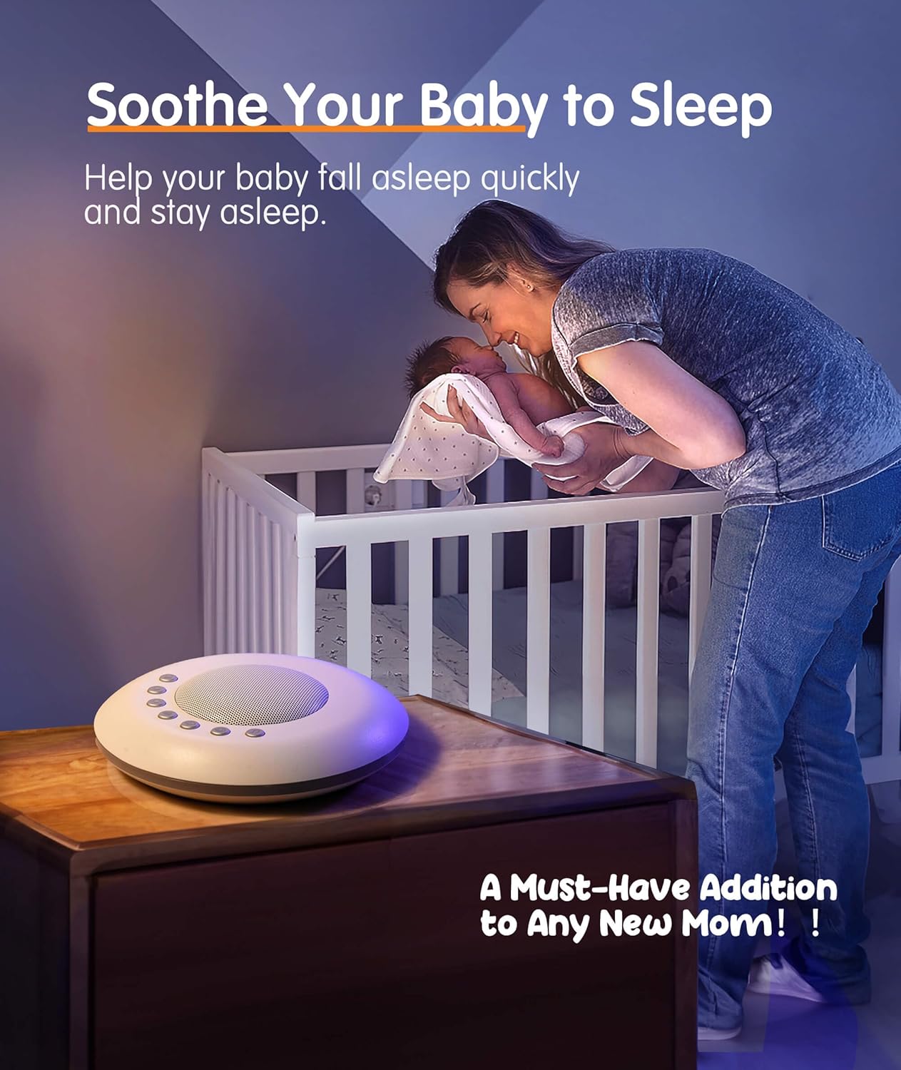 FamiSym White Noise Machine for Kids, Sound Machine Baby with 7 Starry Ambient Night Light, 28 Soothing Sounds Sleep Noise Machine Maker Ideal Gifts for Kids Adults Bedside Travel Nursery