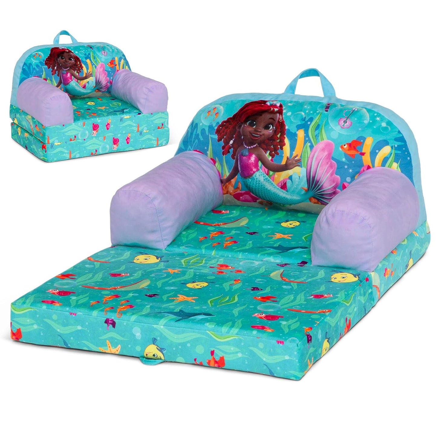 Delta Children - Cars Cozee Buddy Flip-Out Kids Chair, Blue