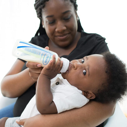 Dr. Brown’s Anti-Colic Options+ Narrow Baby Bottles, 0m+ Level 1 Nipple - Baby Bottle to Reduce Colic (3 Pack), Purple 8 oz