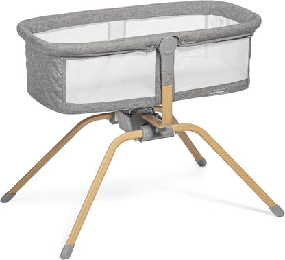 Baby Bassinet with Rocking/Gliding, Portable Bedside Sleeper for Baby with Foam Mattress, Baby Bedside Crib for Newborns and Infants with Carrybag