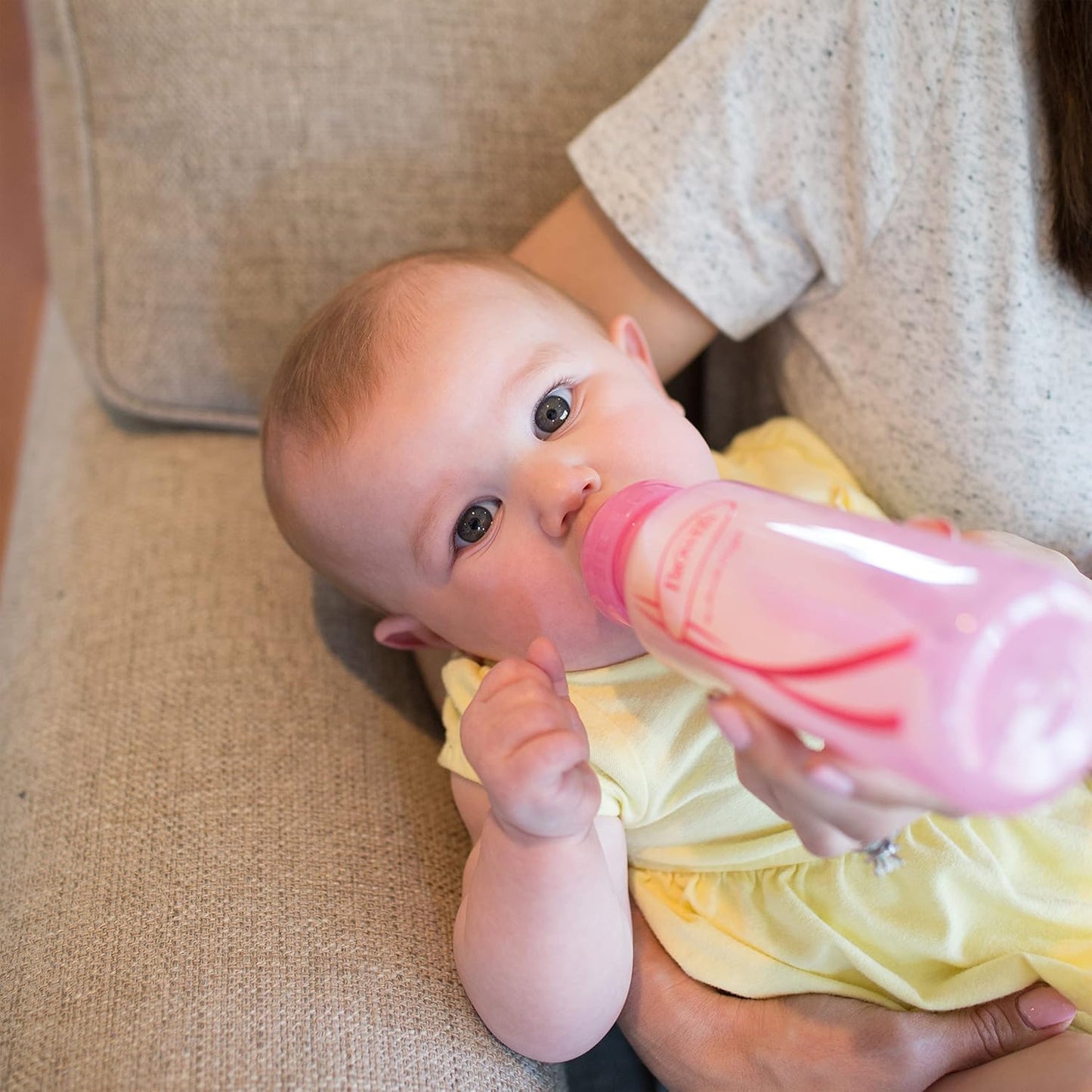 Dr. Brown’s Anti-Colic Options+ Narrow Baby Bottles, 0m+ Level 1 Nipple - Baby Bottle to Reduce Colic (3 Pack), Purple 8 oz