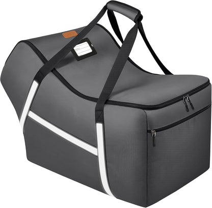 Infant Car Seat Travel Bag for Airplane Compatible with All Nuna Pipa Car Seat and Base,Chicco KeyFit 30 and Base, Padded Car Seat Bags for Air Travel,Car Seat Gate Check Bag with Side Pocket, Black
