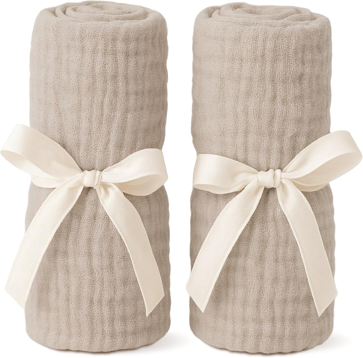 Newton Baby Fitted Sheets for Bassinet & Bedside Sleeper, Essential Bassinet (2-Pack) - Ultra-Breathable, Washable and Ultra-Soft, 100% Muslin, 19" x 35" - Grey