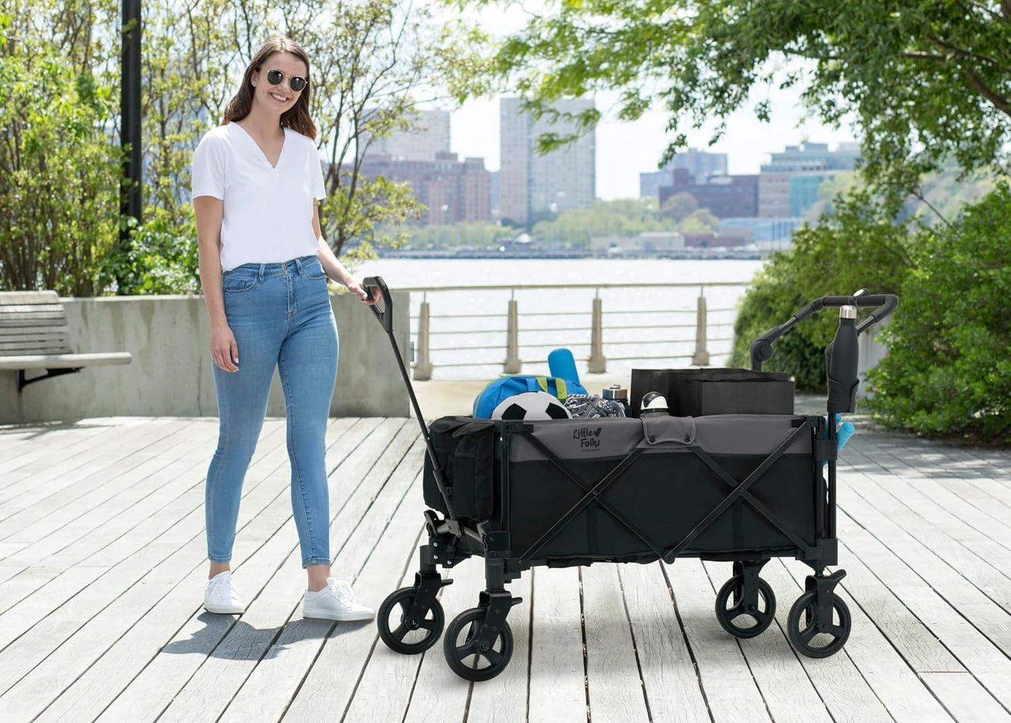 Delta Children - Little Folks City Wagon Cruiser, Black/Grey