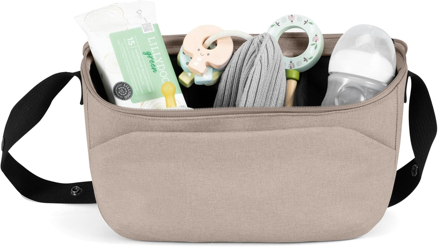 Joolz Organizer - Compact Accessory for Baby Stroller, Pushchair or Buggy - Easy to Attach - Baby Must Have Travel Essential- Extra Storage - Compatible with GEO/AER/HUB/Day Collections (Space Black)