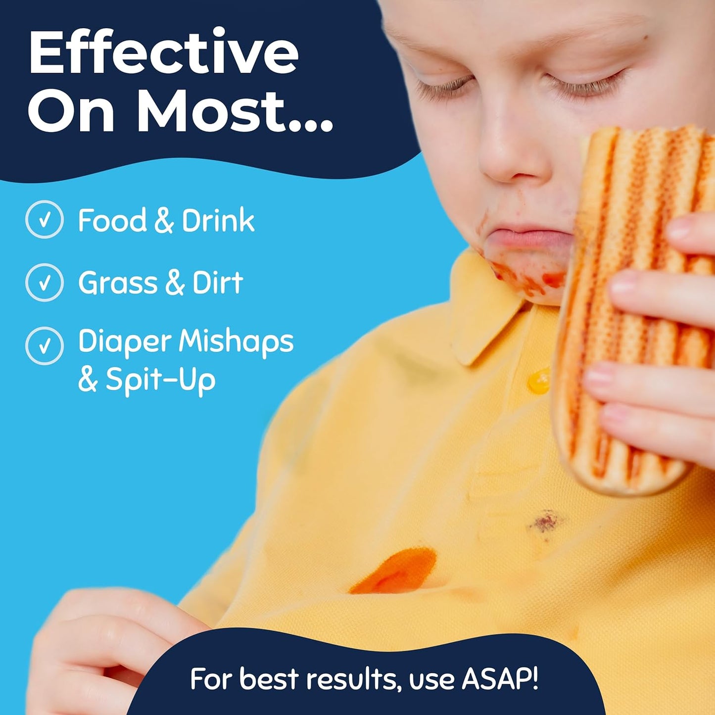 Miss Mouth's Messy Eater Stain Treater Spray - 4oz Stain Remover - Newborn & Baby Essentials - No Dry Cleaning Food, Grease, Coffee Off Laundry, Underwear, Fabric