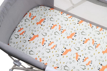 Onacosht Stretchy Bassinet Sheets 33" x 19" Compatible with Mika Micky, KoolaBaby (3 in 1), BabyBond, HARPPA and RICUTON Bedside Bassinet, 3 Pack for Baby Boy and Girl, Pink Floral