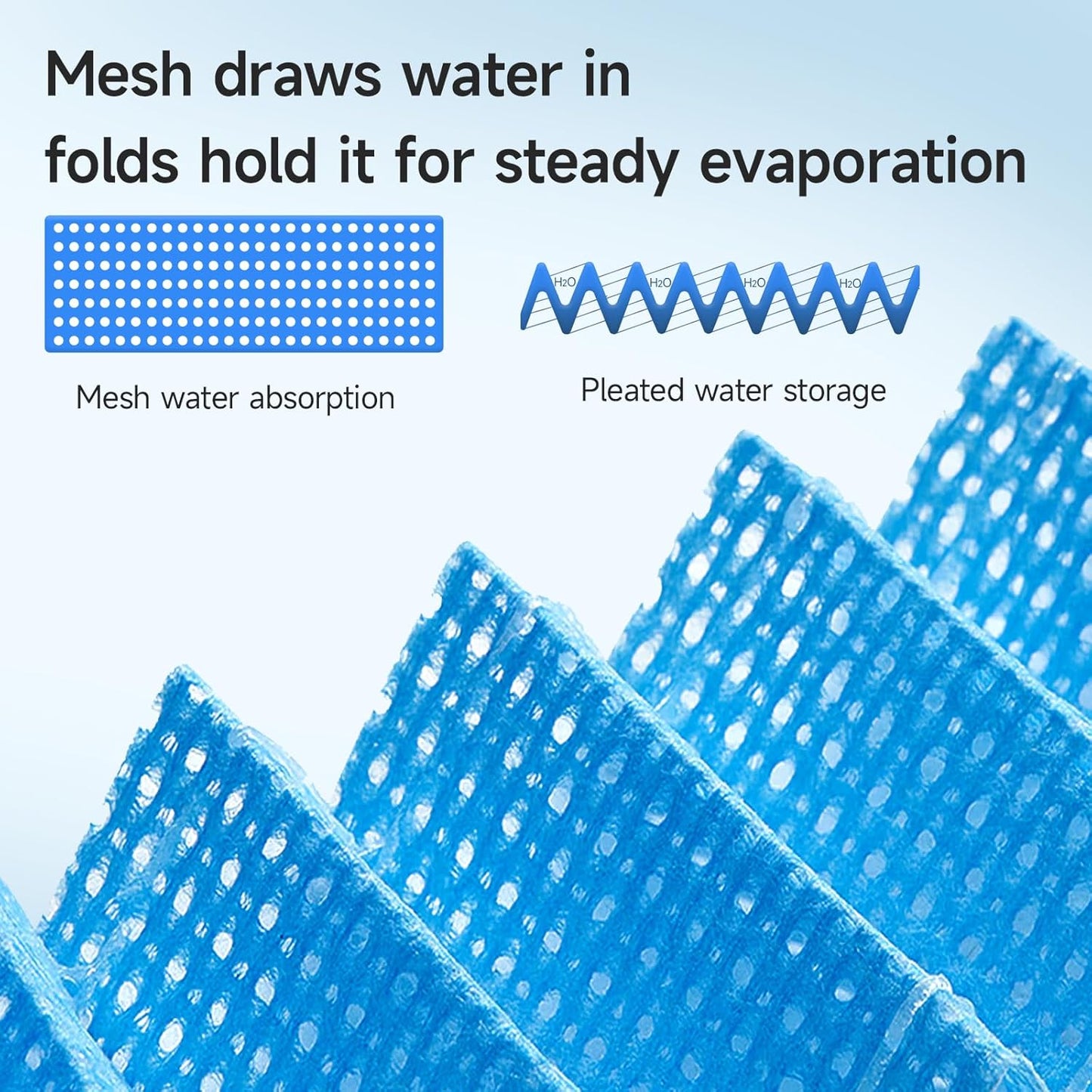 Upgrade Humidifier Replacement Filter Compatible with Canopy Bedside and Nursery Humidifier, Blue Spunlace Nonwoven Washable Filter, 4-Pack