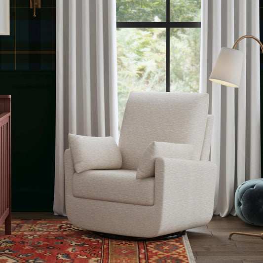 Davinci Juno Swivel Glider in Vanilla, Greenguard Gold & CertiPUR-US Certified
