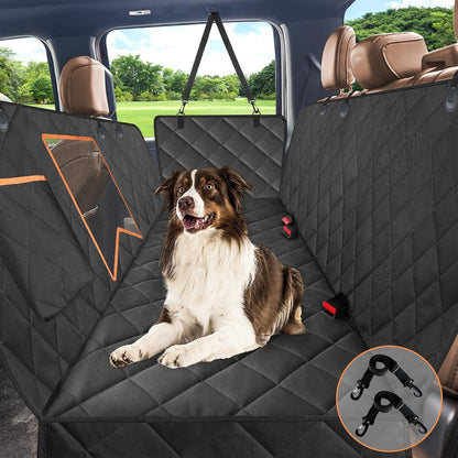 Kytely Dog Car Seat Cover for Back Seat,600D Heavy Duty Dog Hammock for Car with Side Flap,100% Waterproof Pet Backseat Cover, Anti-Scratch Nonslip Pet Seat Protector for Cars Trucks and SUV