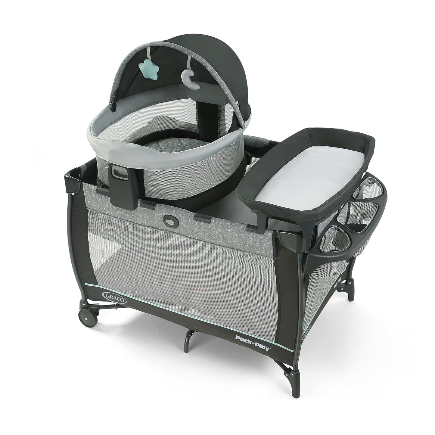 Graco Pack 'n Play Day2Dream Travel Bassinet Playard Features Portable Bassinet Diaper Changer and More (Lo, Lo)