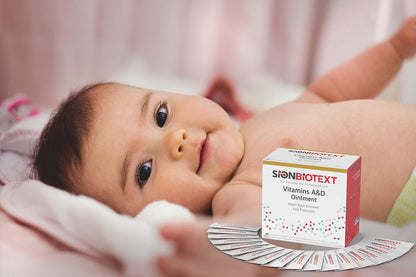 A and D Ointment by Sion Biotext Baby Diaper Rash Vitamin A + D Cream for Dry Skin, Cuts, Burns Soothing Baby Care Medical Moisturizer + First Aid. (1 Tube 4oz)