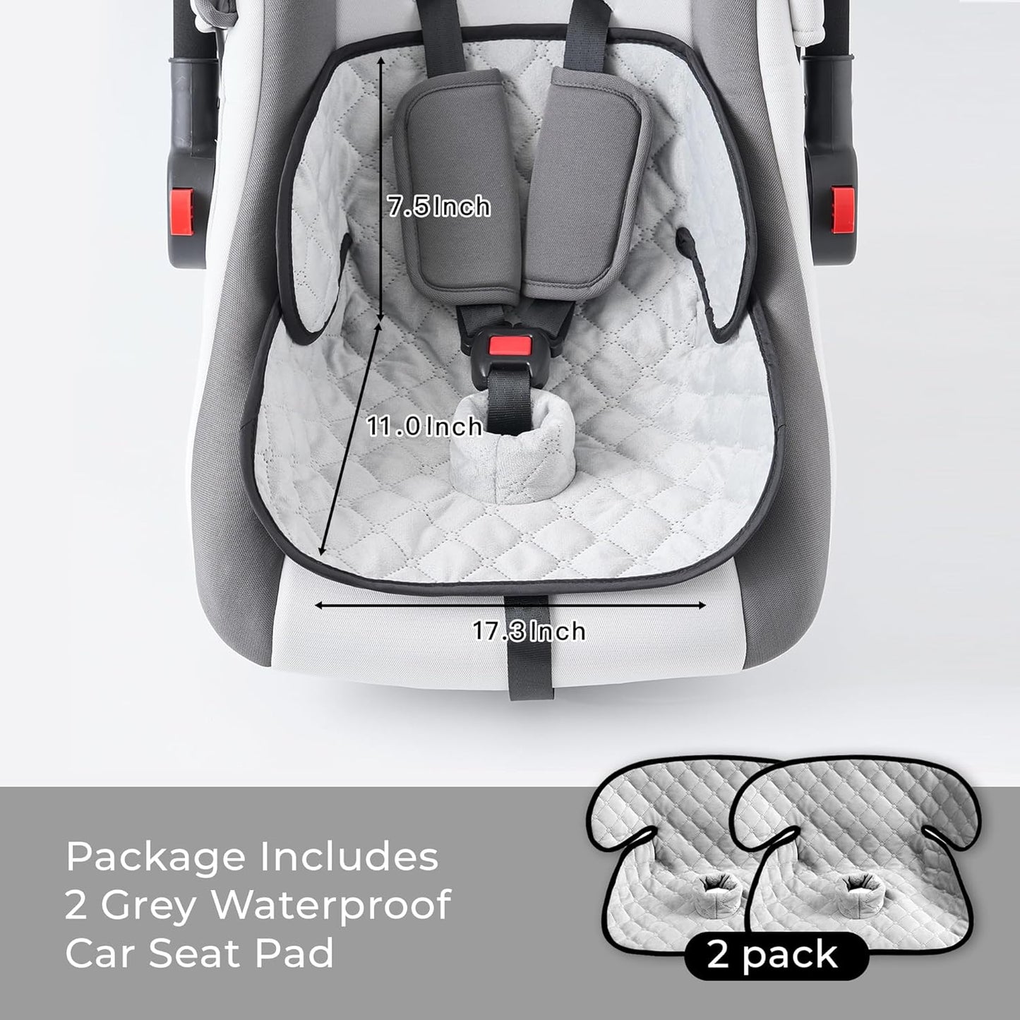 2 Pack Waterproof Piddle Pads Carseat Potty Training Car Seat Protector Waterproof Car Seat Liner Cover to Prevent Pee