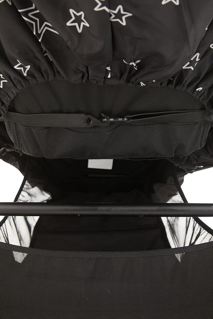 Stroller Rain Cover Universal, Baby Travel Weather Shield, Windproof Waterproof, Protect from Dust Snow (Black)