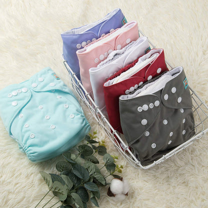 ALVABABY 12pcs Microfiber Inserts,Soft Cloth Diaper Liner,3-Layer Absorbent Inserts,Reusable for Baby Cloth Diapers 12T