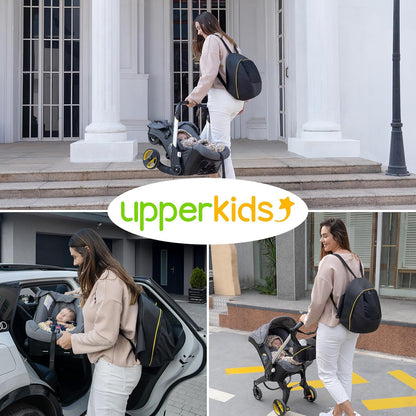 Storage Bag for Doona Infant Car Seat Stroller, Large Capacity Diaper Bag, Wearable Backpack, Stroller Organizer, Easy Access Zipper, Water-Repellent Lightweight Baby Travel Essentials Organizer